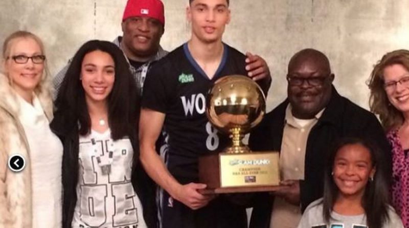 Zach LaVine and family from Bothell Highschool