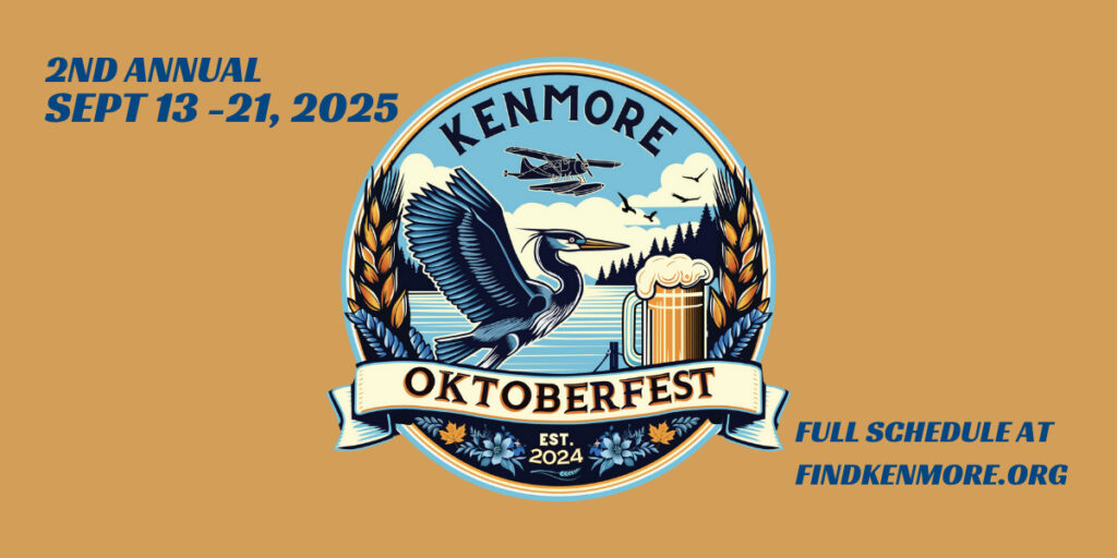 2025 Kenmore Oktoberfest - Official banner - Kenmore Washington
