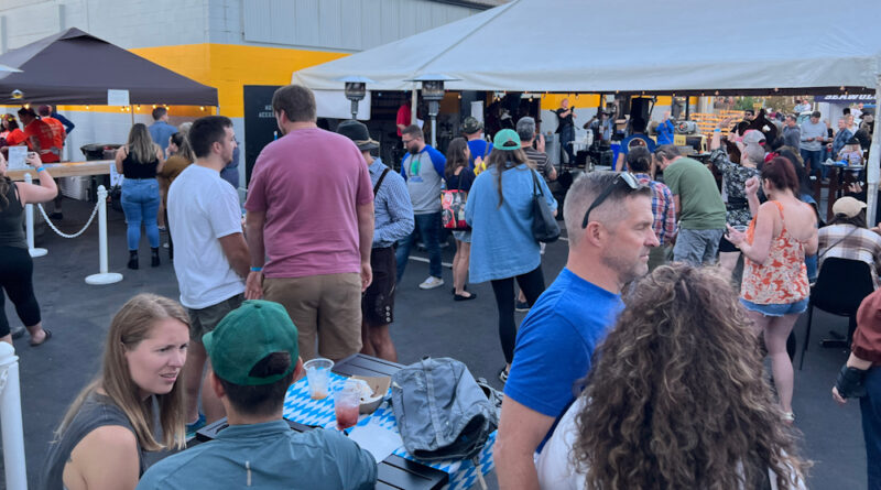 Kenmore Oktoberfest Beer Garden people
