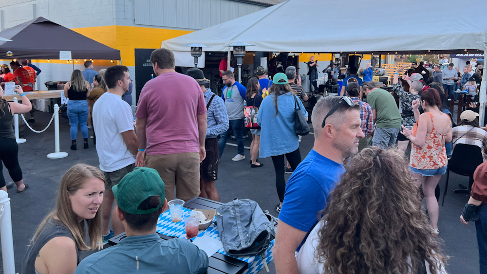 Kenmore Oktoberfest Beer Garden people